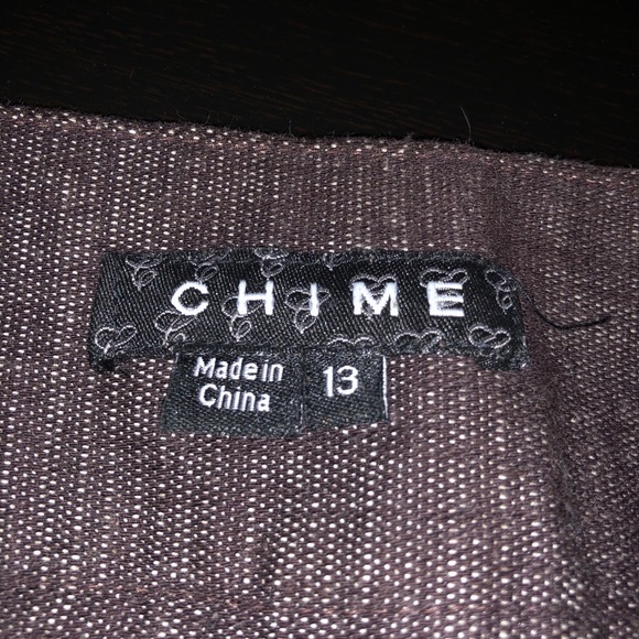 Brown Polyester Business Shorts / Capris, Size 13 - Picture 5 of 8